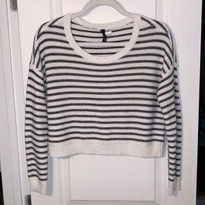 Striped Crop Sweater
